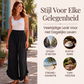 Hoge taille katoen-linnen broek voor dames
