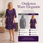 Jurken met bloemenprint en geplooide lagen voor dames