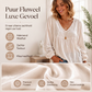 Elegant fluwelen dameshesje met V-hals