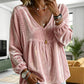 Elegant fluwelen dameshesje met V-hals