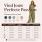 Dames set van vest met rits en wijde pijpen broek