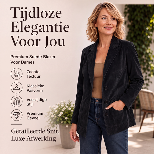 Dames suède blazer
