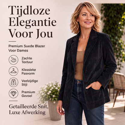 Dames suède blazer