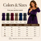 Off-shoulder fluwelen midijurk voor dames