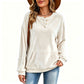 Goudkleurig fluwelen sweatshirt voor dames