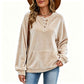 Goudkleurig fluwelen sweatshirt voor dames