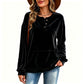 Goudkleurig fluwelen sweatshirt voor dames