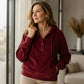 Hoodie met knopen voor dames