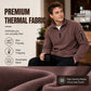 Polarfleece-trui met halve rits voor heren