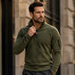 Polarfleece-trui met halve rits voor heren