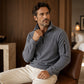 Polarfleece-trui met halve rits voor heren