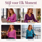 Geborsteld Geribbeld Langetermouw Top met Kantenstukken voor Vrouwen