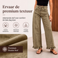 Dames jeans met geplooide zoom
