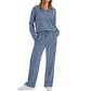 🔥 Tijdelijke Aanbieding ✨ Dames Casual 2-Delige Loungebroek & Top Set 👚👖 Ultiem Comfort, Relaxte Pasvorm & Stijlvolle Look