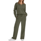 🔥 Tijdelijke Aanbieding ✨ Dames Casual 2-Delige Loungebroek & Top Set 👚👖 Ultiem Comfort, Relaxte Pasvorm & Stijlvolle Look