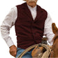 Heren Vintage Revers Viskraal Tweed Gilet