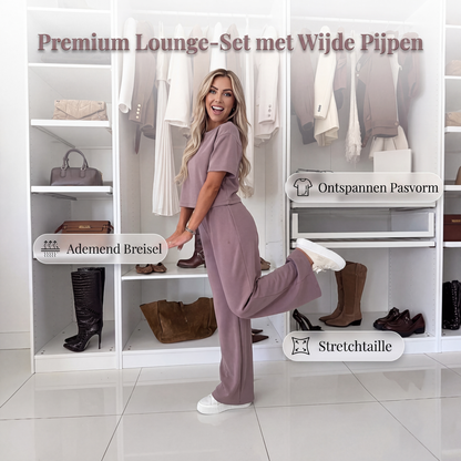 🔥 Tijdelijke Aanbieding ✨ Dames Top & Wijde Pijpen Broek Set 👚👖 Elegante Look, Comfortabele Pasvorm & Trendy Stijl