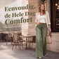 Beenverlengende jeans met wijde pijpen