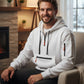 Warme utility-hoodie met kwartrits voor heren