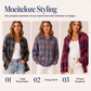 Casuele geruite blouses voor dames met knoopsluiting