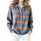 Casuele geruite blouses voor dames met knoopsluiting