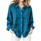 Casuele geruite blouses voor dames met knoopsluiting