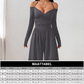 Elegante halsdiep V-hals jumpsuit voor dames