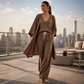 Driedelige set voor dames: vest, hemdtop en broek