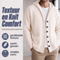 🏆 Bestseller ✨ Heren Gebreid Vest met Capuchon 🧥 Casual Losvallend Design, Warm & Comfortabel