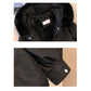 Dames getailleerde mid-length parka met zakken