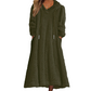 Casuele pluche loungejurk met capuchon voor dames