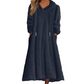 Casuele pluche loungejurk met capuchon voor dames
