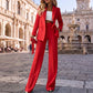Elegante 2-delige blazer en broek set voor dames