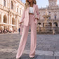 Elegante 2-delige blazer en broek set voor dames