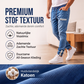 Heren slim fit denim joggingbroek met elastische tailleband
