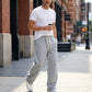 Casual Loose Fit Herenbroek met Trekkoord