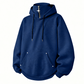 Heren casual hoodie met hoge kraag en losse pasvorm