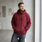Heren casual hoodie met hoge kraag en losse pasvorm