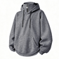 Heren casual hoodie met hoge kraag en losse pasvorm