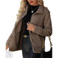 Casual, ruimvallende fleecejas voor dames