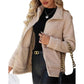 Casual, ruimvallende fleecejas voor dames