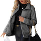 Casual, ruimvallende fleecejas voor dames