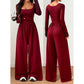 ✨ EEN MOEITELOZE TOTALE LOOK | Damesjumpsuit met vierkante halslijn en wijde pijpen -53 %