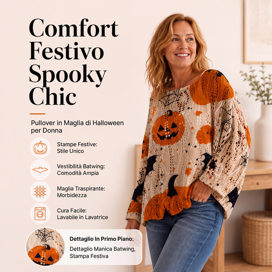🔥De best verkochte Halloween-producten, 60% korting🎃Gehaakt damestopje met pompoenmotief voor Halloween