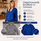 Casual V-hals sweatshirt met knopen voor dames