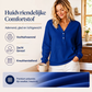 Casual V-hals sweatshirt met knopen voor dames