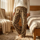 Dames Retro Geruite Dikke Rechte Broek