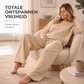Dames pullover trui en wijde pijpen broek set