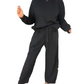 Dames pullover trui en wijde pijpen broek set