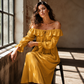 Casual maxi-jurk met blote schouders voor dames